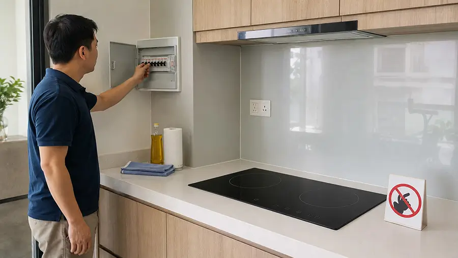 Cách xử lý an toàn khi bếp từ bị chập điện
