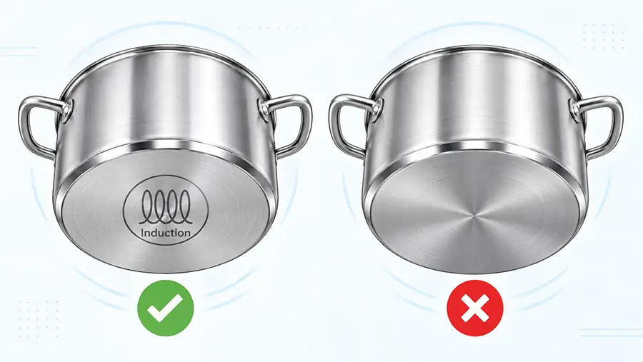 Sai loại nồi khiến bếp từ báo lỗi không nhận nồi