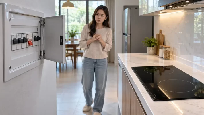 Bếp từ cắm điện nhảy aptomat: Nguyên nhân, cách xử lý