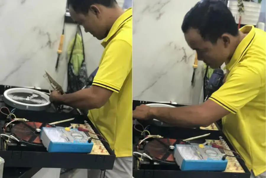 Thay cảm biến nhiệt bếp từ bằng linh kiện phù hợp